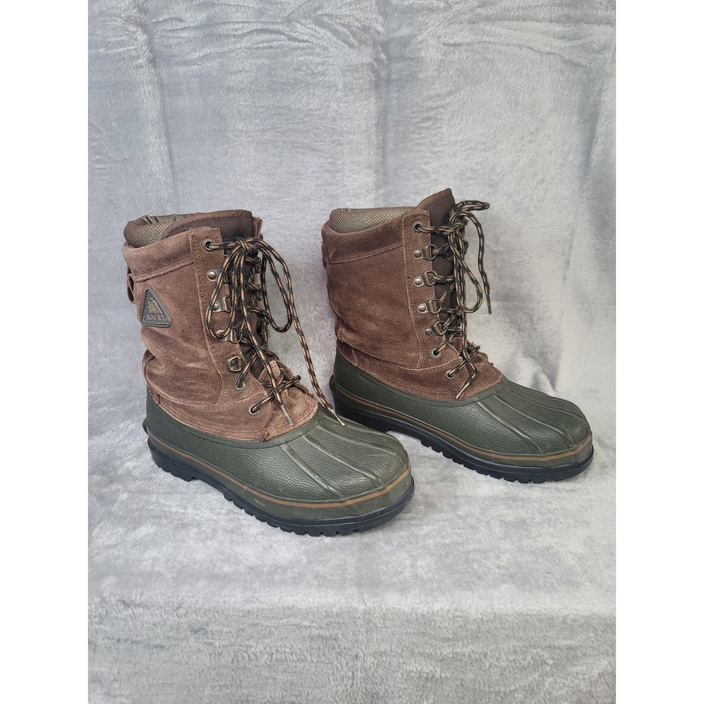 Rocky Snow Boots Suede Duck Boots Thinsulate Mens 8 Steel Shank Gorpcore Brown